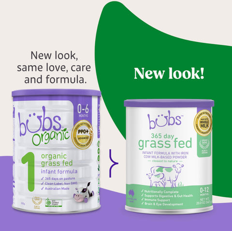 Aussie Bubs Organic Grass Fed Infant Formula 800 g, Stage 1