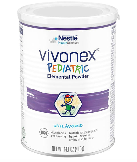 Pediatric Elemental Powder For Kids Age 1 to 13 - Unflavored Hypoallergenic Formula, 14.1 oz (Pack of 6)