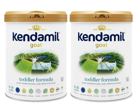 Kendamil Goat Toddler Formula Powder, European, Whole A2 Milk, with HMOs, Prebiotics,with DHA, 28.2oz (2-Pack)