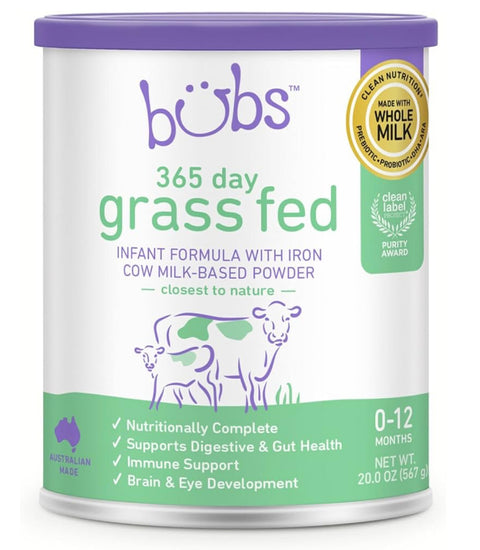 Aussie Bubs Organic Grass Fed Infant Formula 800 g, Stage 1