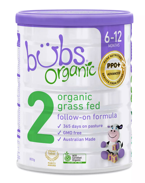 Aussie Bubs Organic Grass Fed Infant Formula, Stage 2