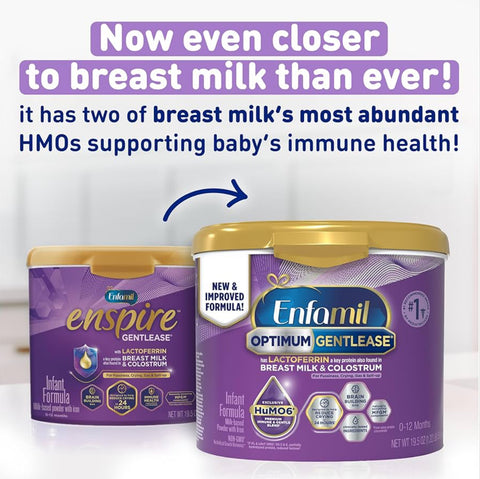 Enfamil Optimum Enspire Gentlease Enspire Case of 4 - 19.5 OZ