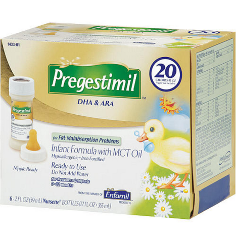 Pregestimil Lipil Infant Formula 2 oz Bottle, Ready to use (Case of 48)