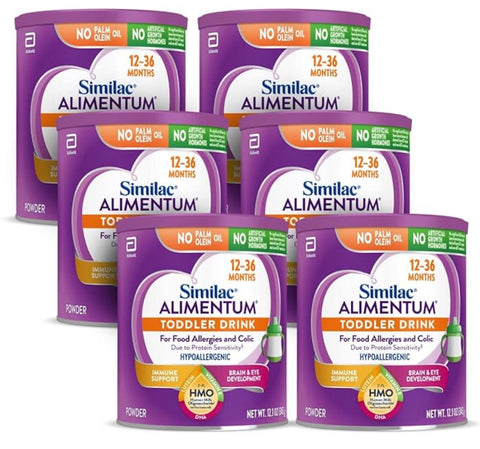 Similac Alimentum Toddler Drink with 2'-FL HMO, Hypoallergenic (Case of 6)