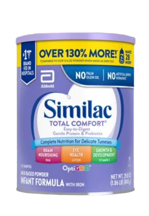 Similac Total Comfort Formula Powder 29.8oz (Case of 4)