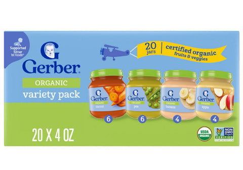 Gerber 1st Foods Organic Baby Food, Fruit & Veggie Value Pack