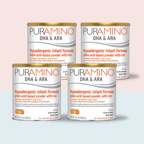 Enfamil PurAmino Hypoallergenic (4 Pack - 14.1 Oz) Case NON-GMO