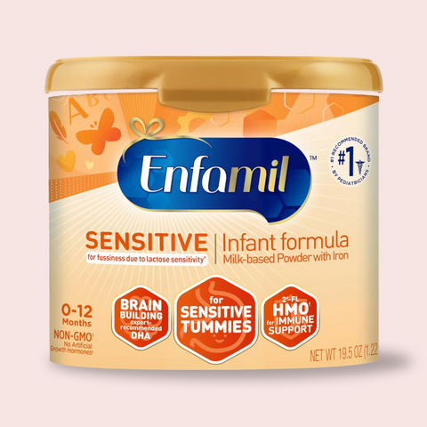 Enfamil Sensitive Infant Formula NON-GMO 19.5 Oz, (Case of 6)