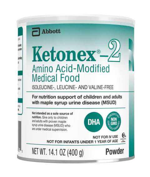 Ketonex-2 Unflavored, Amino-Acid medical Food, non-GMO, 14.1 Oz Can