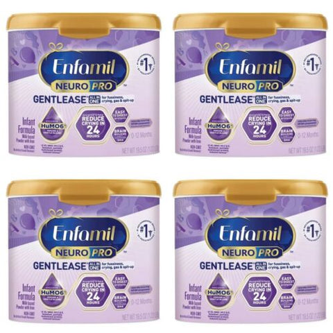 Enfamil Gentlease NeuroPro (4-19.5 oz) Case of 4