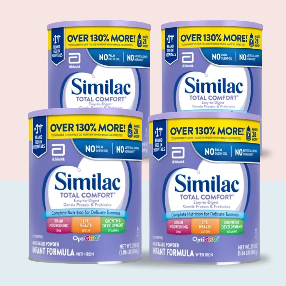 Lot Of 4 Similac Total Comfort Baby Formula – 28.9oz Each – 0-12 Months – Exp 9/30/25