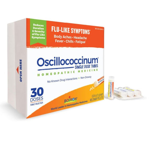 Boiron Oscillococcinum Flu-Like Symptoms Headache, Fever, Fatigue 30ct