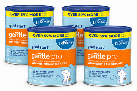 Gerber Good Start GentlePro, Baby Formula Powder, (4-32 Oz) Case of 4