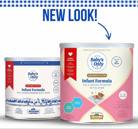 Baby's Only Mehadrin Baby Formula, Infant Formula Powder, 21 oz (Case of 6)