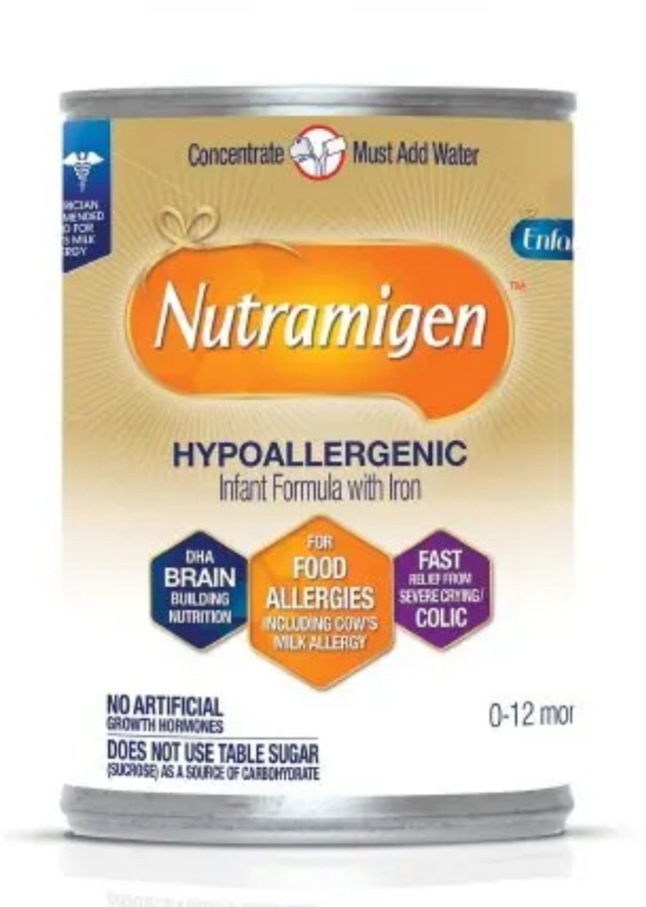 Enfamil Nutramigen Hypoallergenic Infant Formula with Iron concentrate, 13 oz (Case of 12)