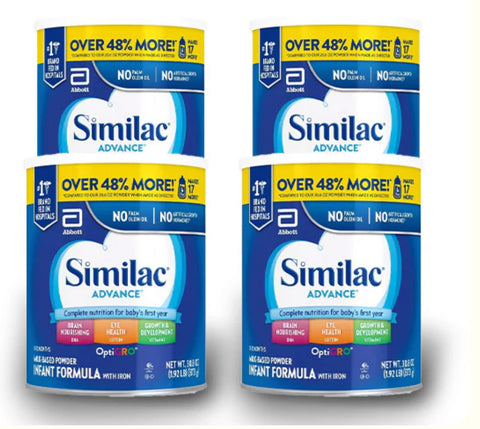 Similac Advance Infant Formula 30.8 OZ (Pack of 4)