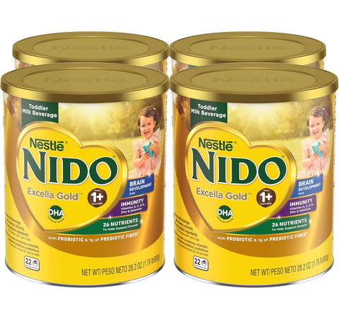 Nestle Nido Excella Gold Original Milk Powder (4 Pack 28.2 Oz)