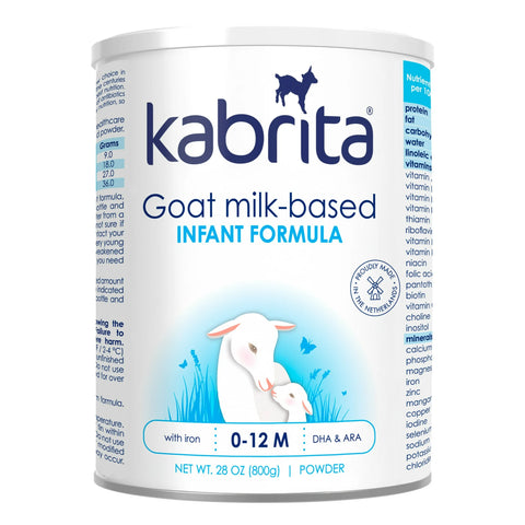 Kabrita Goat Milk Infant Formula, Non-GMO with DHA and ARA, Ages 0-12 Months, 28 oz Can