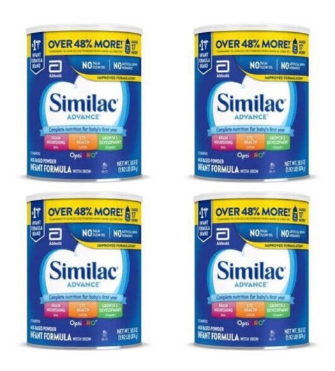 Similac Advance Infant Formula 30.8 OZ (Pack of 4)