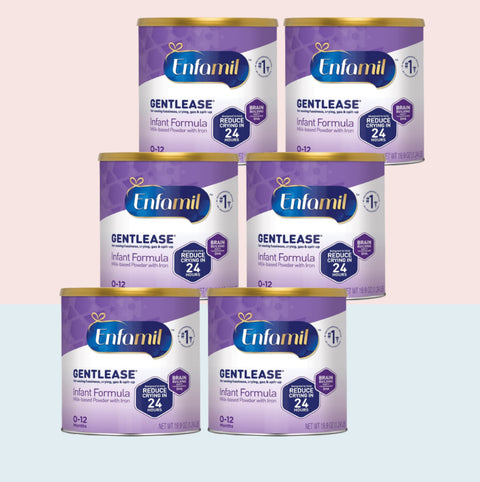 Enfamil Gentlease Infant Formula Powder, 19.9 Oz (Pack of 6)