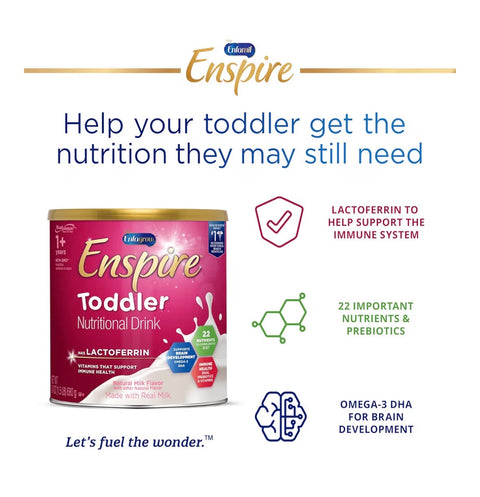 Enfamil Enspire Toddler Nutritional Drink, Natural Milk (4-24 oz) Case