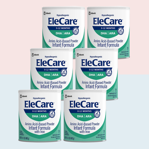 Elecare Infant Baby Formula, 14.1 oz, Case of 6