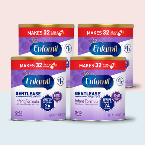 Enfamil Gentlease Infant Formula Can, 27.7 OZ (Pack of 4)
