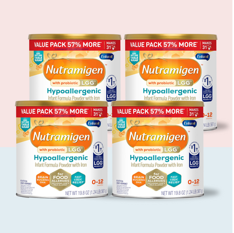 Enfamil Nutramigen Hypoallergenic Infant Formula  (4-19.8 oz) Case of 4