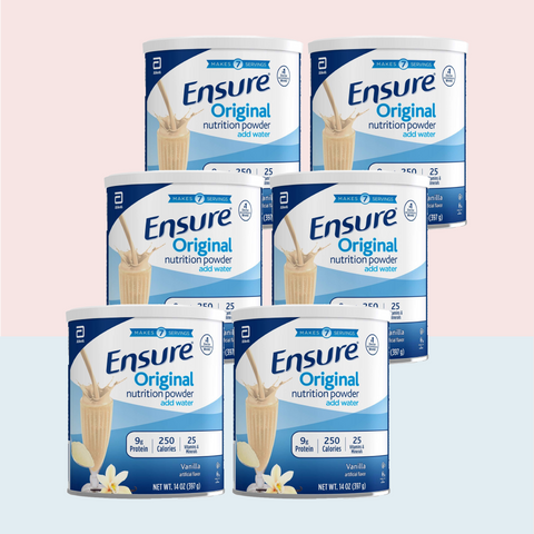 Ensure Original Powder, 9g Protein Vanilla, 14 oz Can - Case of 6