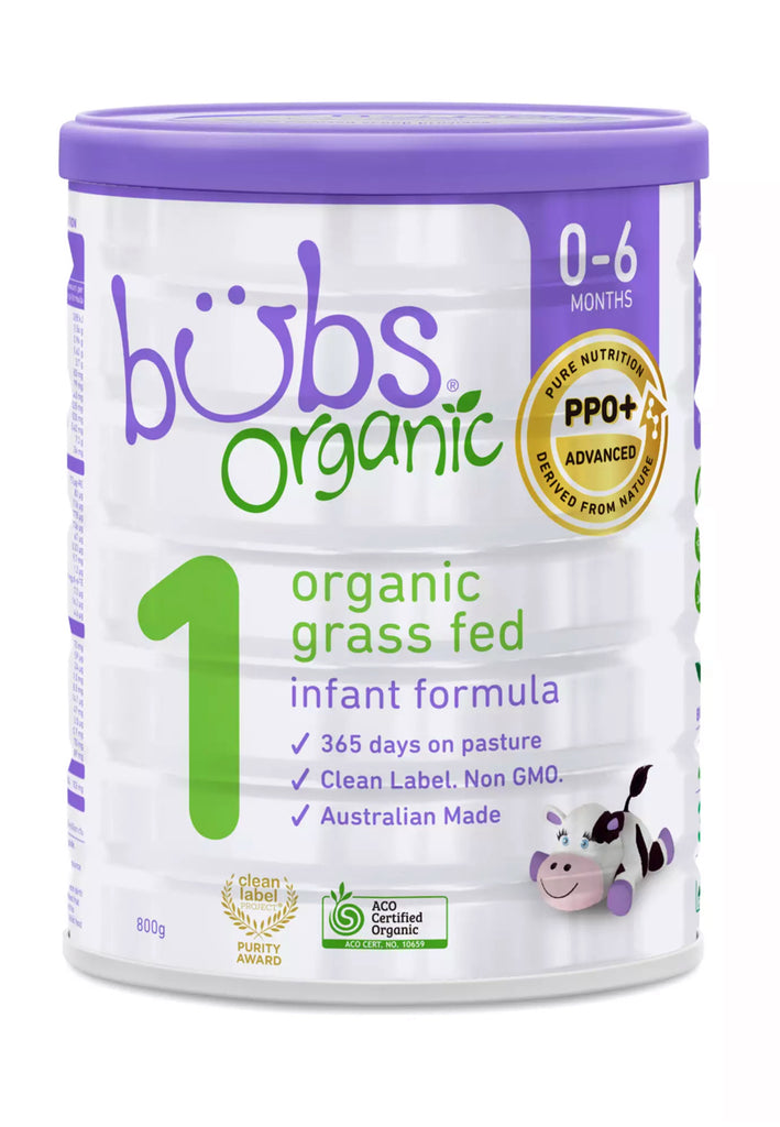 Aussie Bubs Organic Grass Fed Infant Formula 800 g, Stage 1