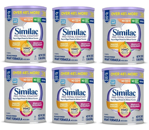 Similac Pro Total Comfort Infant Formula (4-29.8 oz) Case of 4