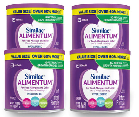 Similac Alimentum Hypoallergenic (4-19.8 oz) Case of 4