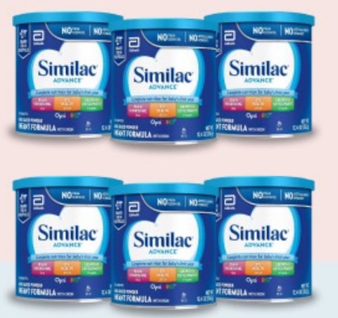 Similac Advance Infant Formula (6-12.4 oz) Case of 6