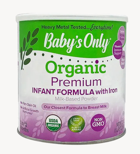 Baby’s Only Organic Premium Infant Formula, (4-21 oz.) Pack of 4