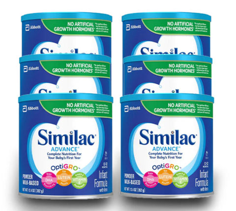 Similac Advance Infant Formula (6-12.4 oz) Case of 6