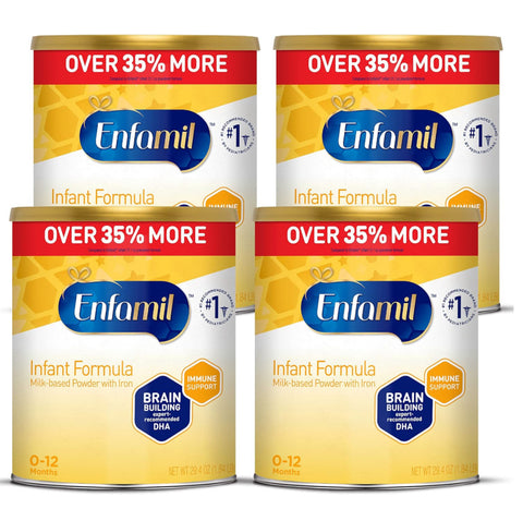 Enfamil Infant Baby Formula (4-29.4 OZ) Case of 4