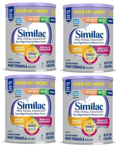 Similac Pro Total Comfort Infant Formula (4-29.8 oz) Case of 4