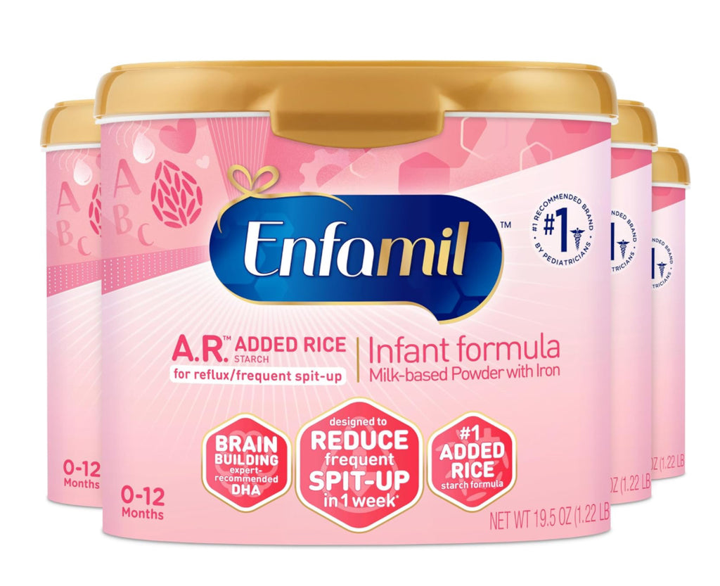 Enfamil A.R. Infant Formula for reflux (4 - 19.5 oz) Case of 4