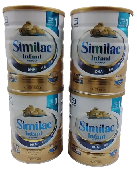 Similac Infant Formula, Imported Powder, (4-29.9 oz) Pack of 4