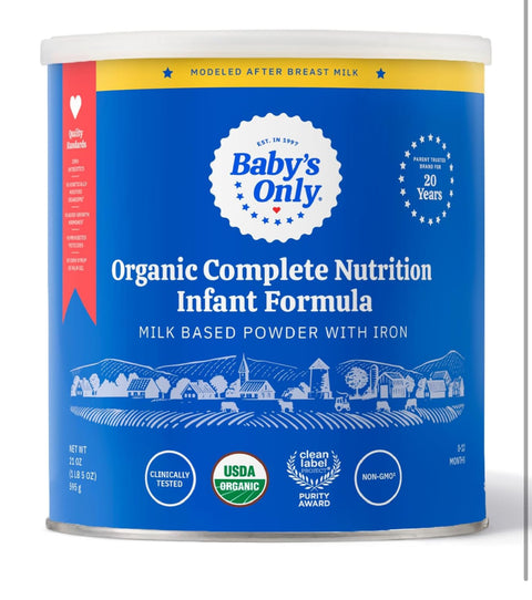 Baby’s Only Organic Premium Infant Formula, (6-21 oz.) Pack of 6