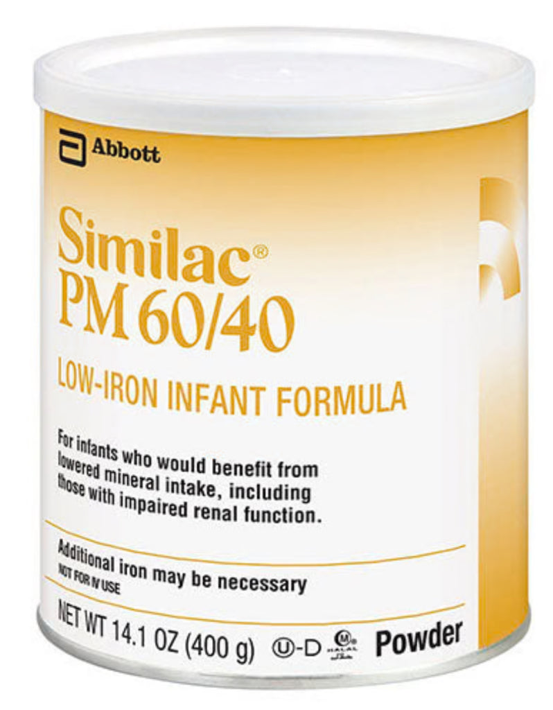 Similac PM 60/40 Low-Iron Infant Formula, 14.1 oz, Case of 6