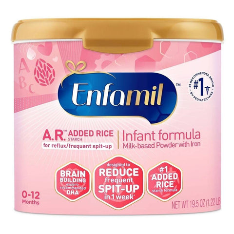 Enfamil A.R. Infant Formula for reflux (4 - 19.5 oz) Case of 4