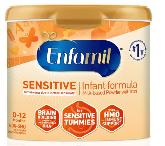 Enfamil Sensitive Infant Formula NON-GMO 19.5 Oz, (Case of 6)