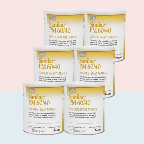 Similac PM 60/40 Low-Iron Infant Formula, 14.1 oz, Case of 6