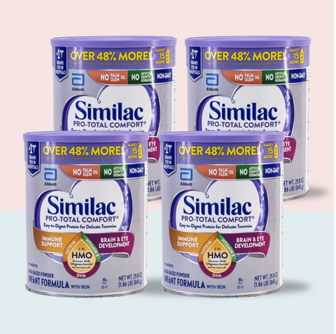 Similac Pro Total Comfort Infant Formula (4-29.8 oz) Case of 4