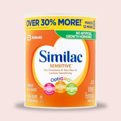 Similac Sensitive Infant Formula, 29.8 oz (Case of 4)