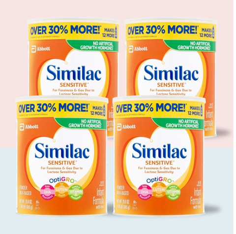 Similac Sensitive Infant Formula, 29.8 oz (Case of 4)