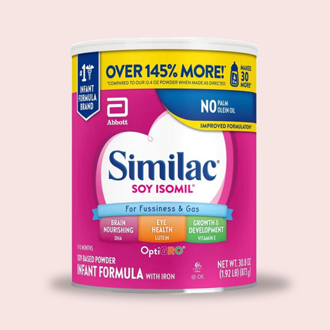 Similac Soy Isomil Infant formula with Iron 30.8 OZ, Case of 6