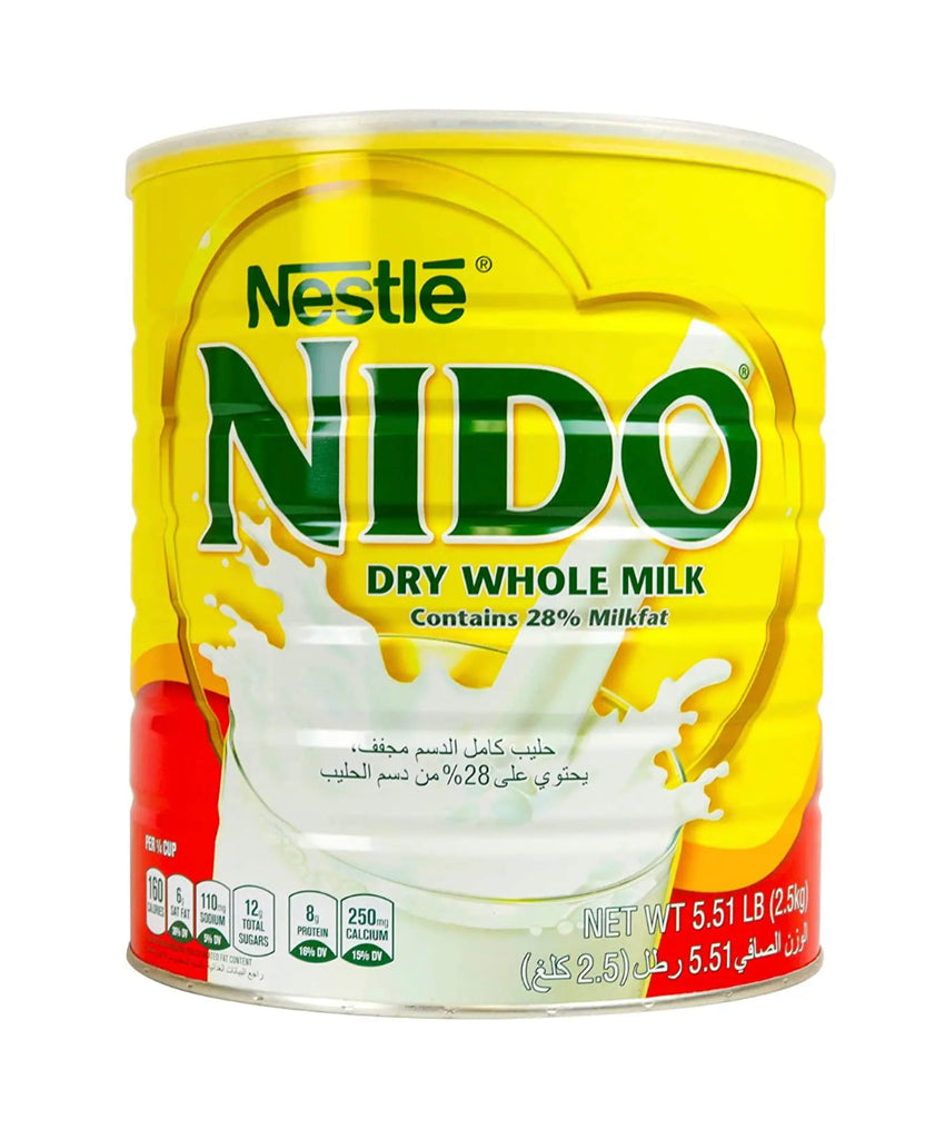 Nestle Nido Milk Powder, Imported from Holland, Specially Formulated, Fortified with Vitamins and Minerals, 5.51 LBS