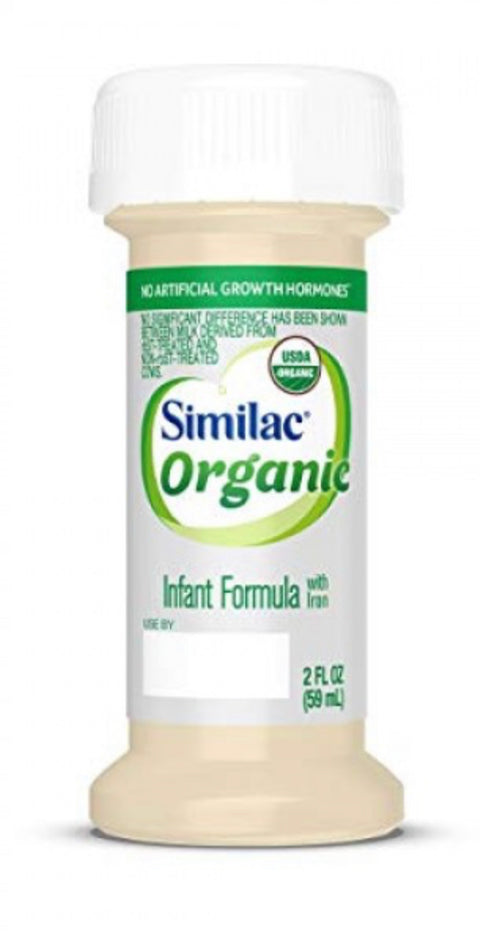 Similac Organic Infant Formula with Iron, Pure Bliss Ready to Feed, 2 fl oz bottles (Pack of 48)